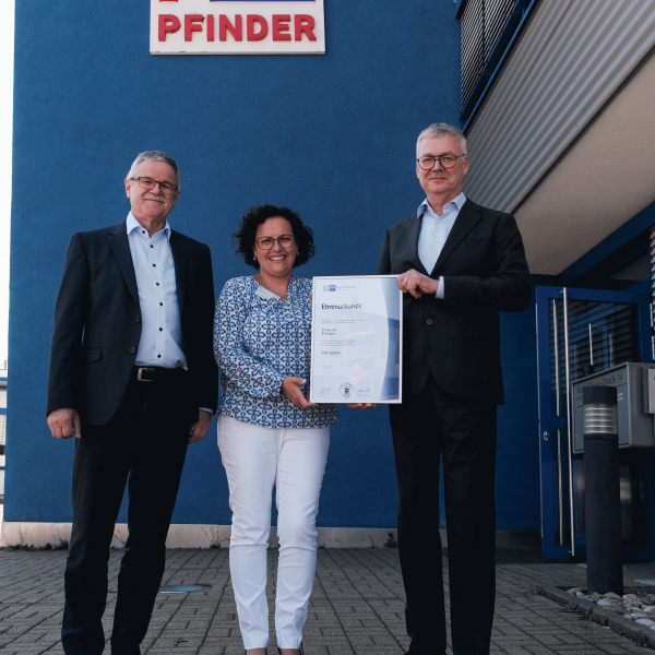 Besondere Ehrung für 140 Jahre PFINDER