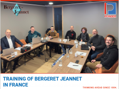 在法国接受 Bergeret Jeannet 培训