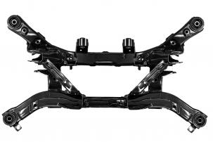 Blechstruktur eines Hinterachsträgers