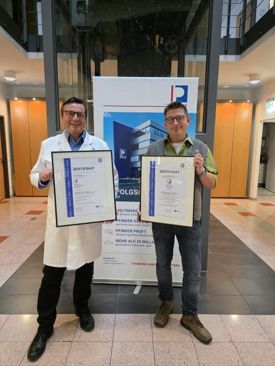 PFINDER again certified according to ISO 14001 - audit passed without deviations